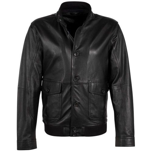 Geaca de Piele Barbati Deercraft Neagra DMPakson