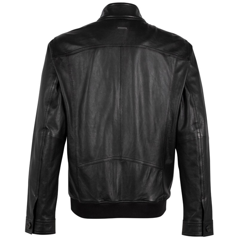 Geaca de Piele Barbati Deercraft Neagra DMPakson – Black Friday