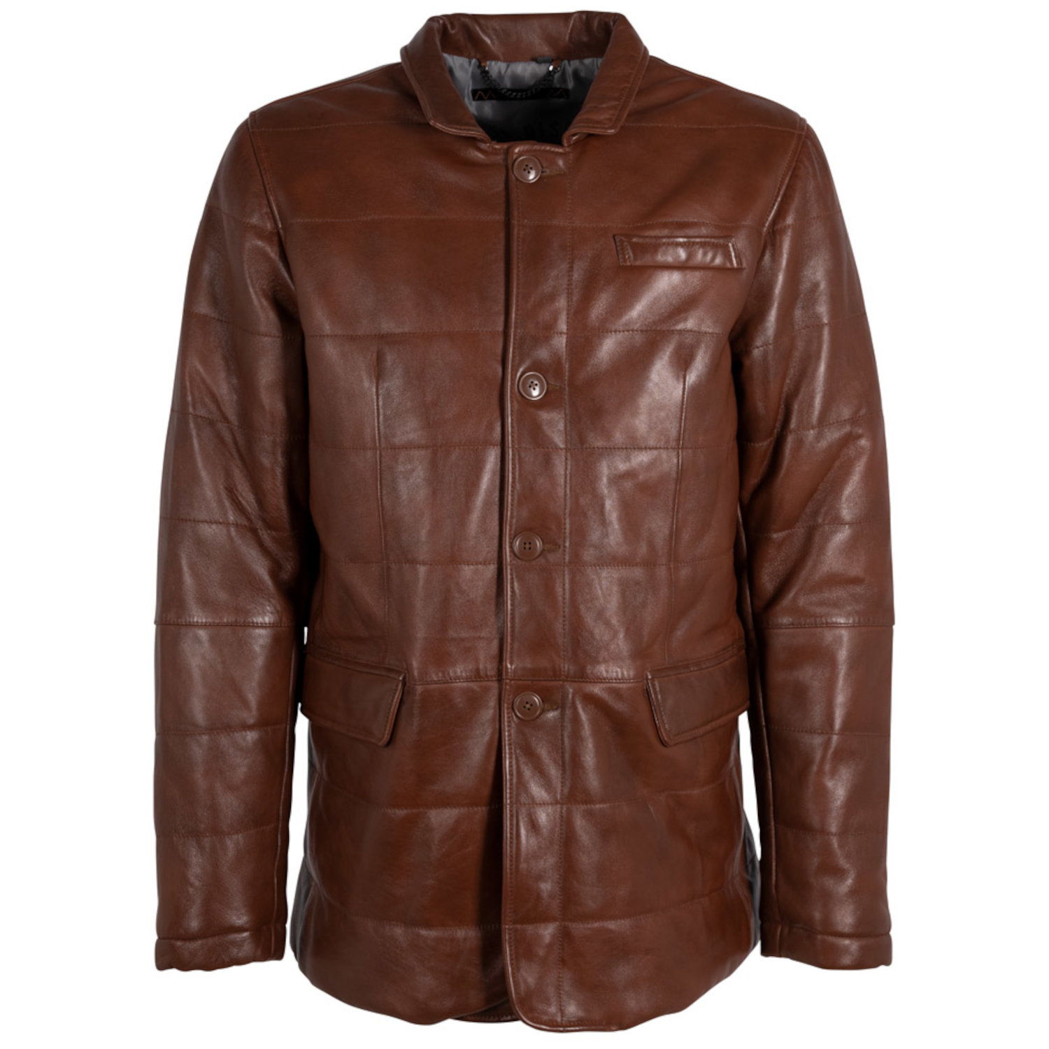 Geaca de Iarna din Piele Barbati Deercraft Coniac DMRabun – IMBRACAMINTE