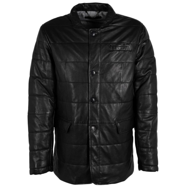 Geaca de Iarna din Piele Barbati Deercraft Neagra DMRabun