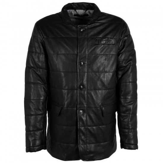 Geaca de Iarna din Piele Barbati Deercraft Neagra DMRabun Geaca de Iarna din Piele Barbati Deercraft Neagra DMRabun