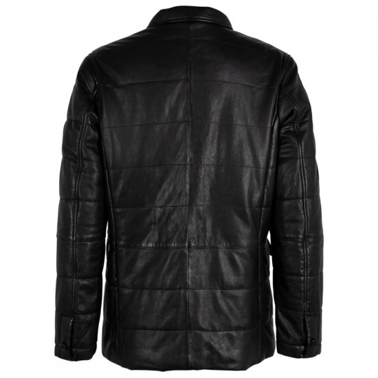 Geaca de Iarna din Piele Barbati Deercraft Neagra DMRabun Geaca de Iarna din Piele Barbati Deercraft Neagra DMRabun