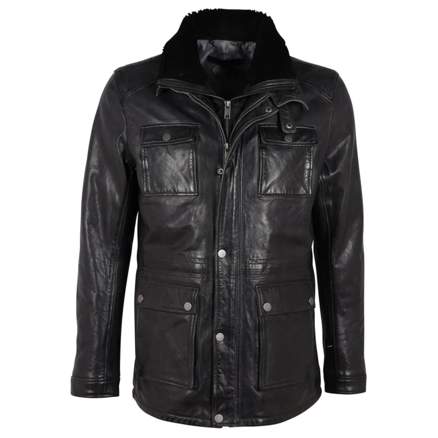 Geaca de Piele Barbati Deercraft Neagra DMRedleff – IMBRACAMINTE Geaca de Piele Barbati Deercraft Neagra DMRedleff – IMBRACAMINTE