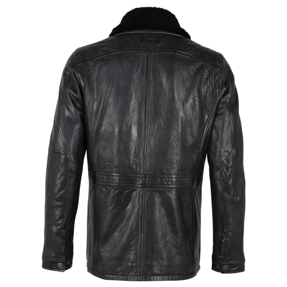 Geaca de Piele Barbati Deercraft Neagra DMRedleff Geaca de Piele Barbati Deercraft Neagra DMRedleff - readytowear.ro