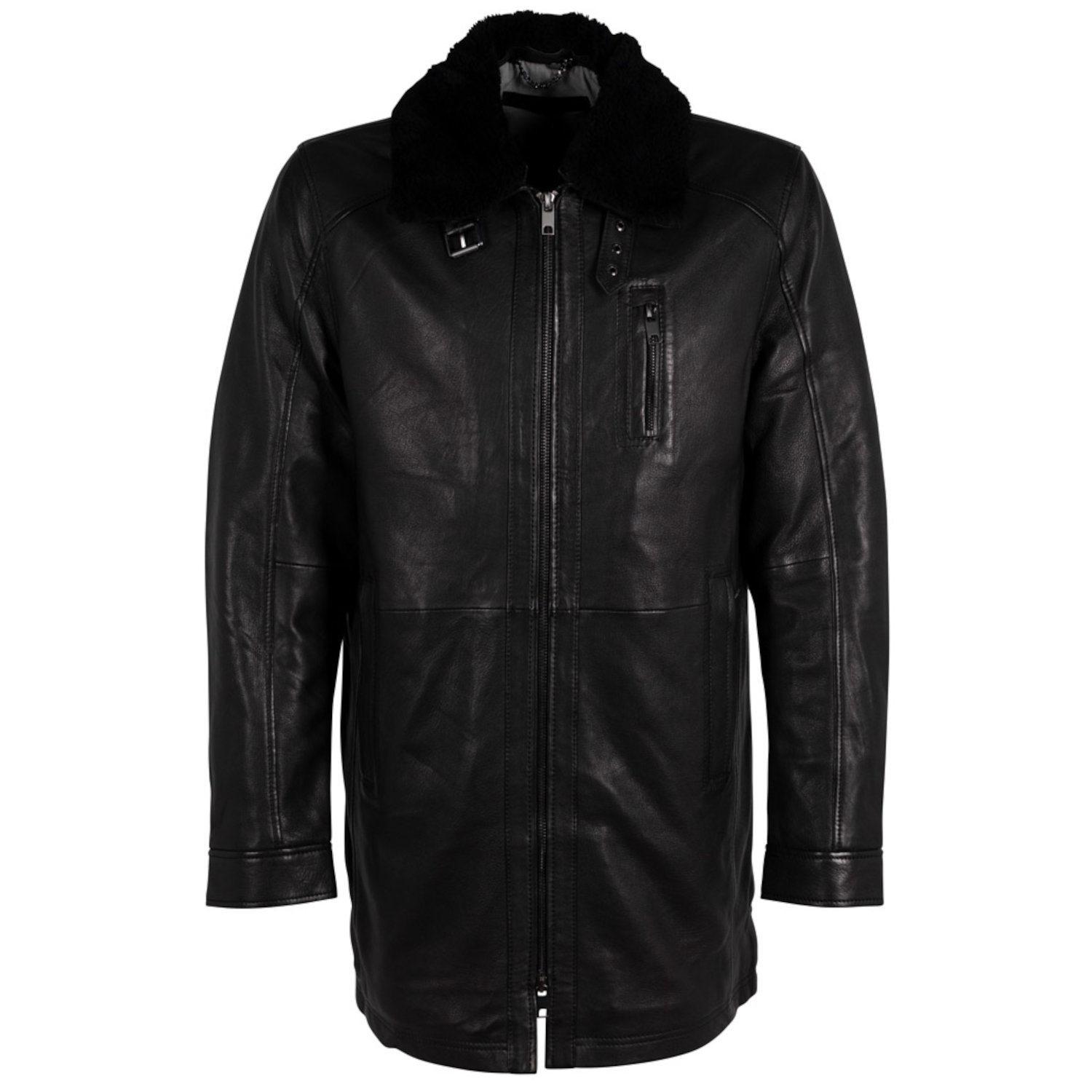 Geaca Lunga de Iarna din Piele Barbati Deercraft Neagra DMRevilio – IMBRACAMINTE Geaca Lunga de Iarna din Piele Barbati Deercraft Neagra DMRevilio – IMBRACAMINTE