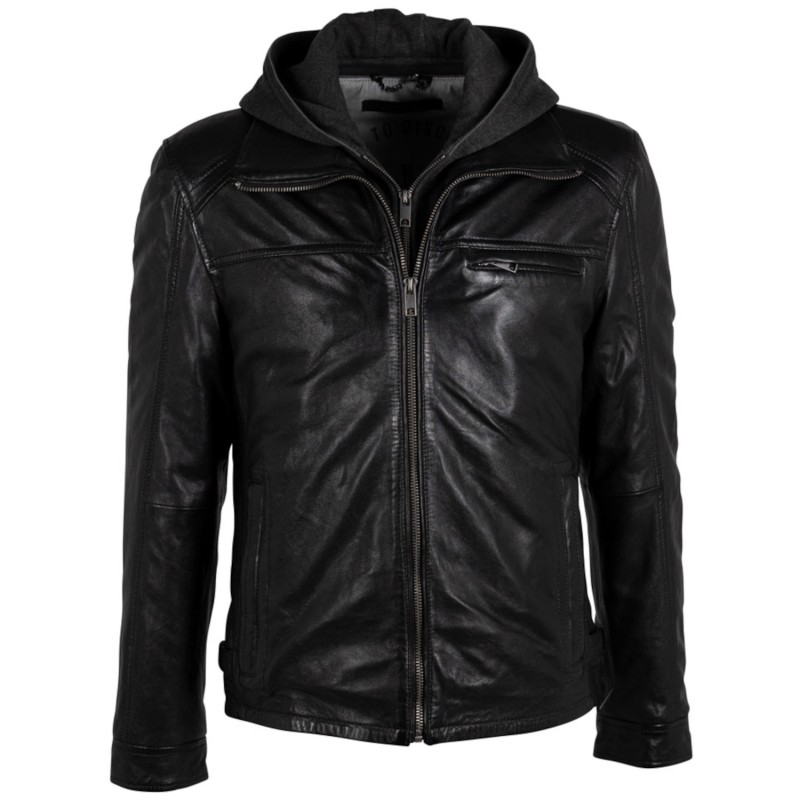 Geaca de Piele Barbati Deercraft Neagra DMRics – IMBRACAMINTE Geaca de Piele Barbati Deercraft Neagra DMRics – IMBRACAMINTE