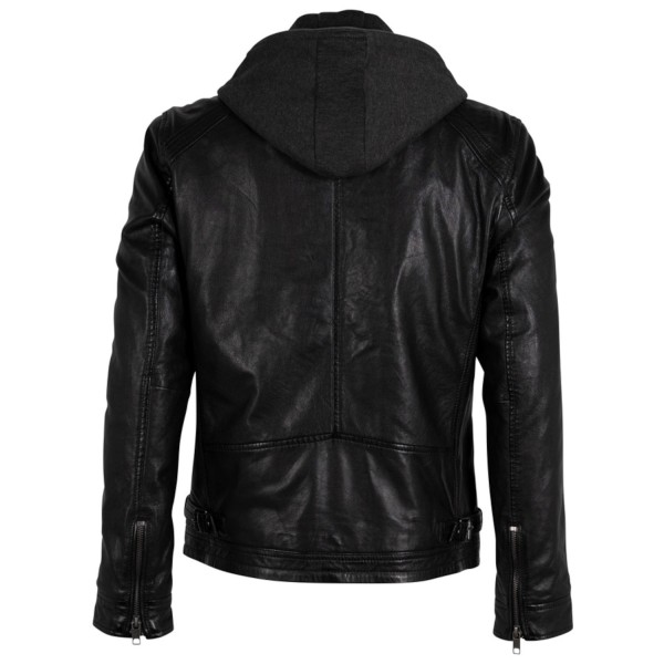 Geaca de Piele Barbati Deercraft Neagra DMRics – Black Friday — fotografia 2