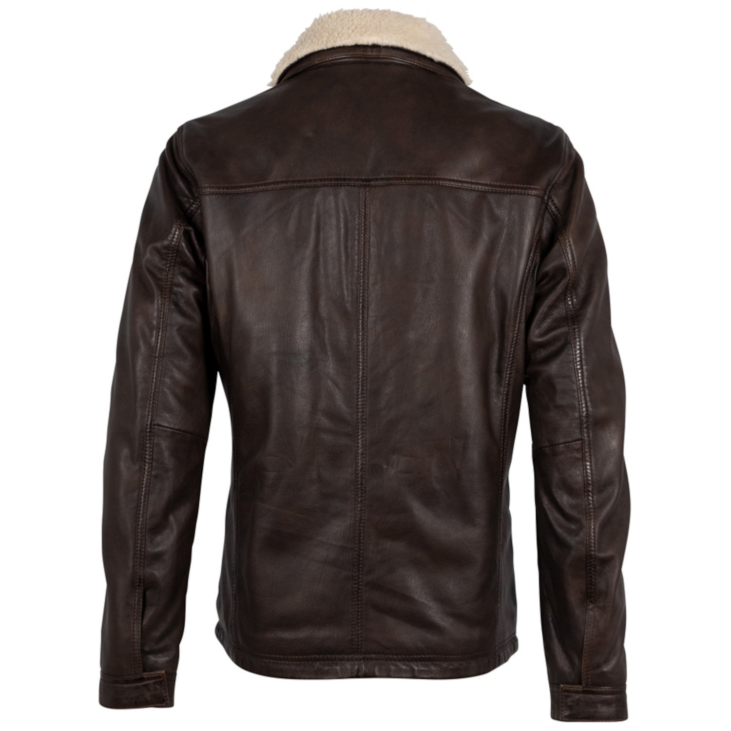 Geaca de Iarna din Piele Barbati Deercraft Maro Inchis DMSiryus 2 – IMBRACAMINTE