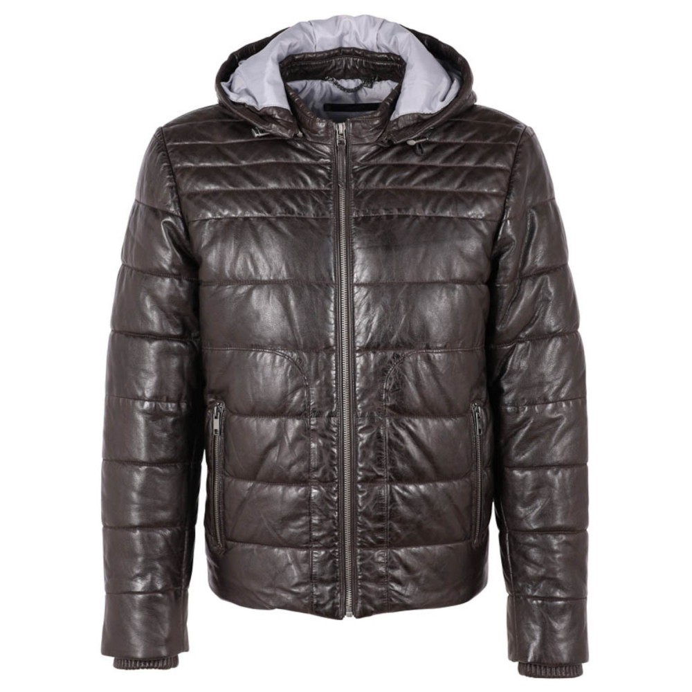Geaca de Iarna din Piele Barbati Deercraft Maro DMStockley Geaca de Iarna din Piele Barbati Deercraft Maro DMStockley - readytowear.ro