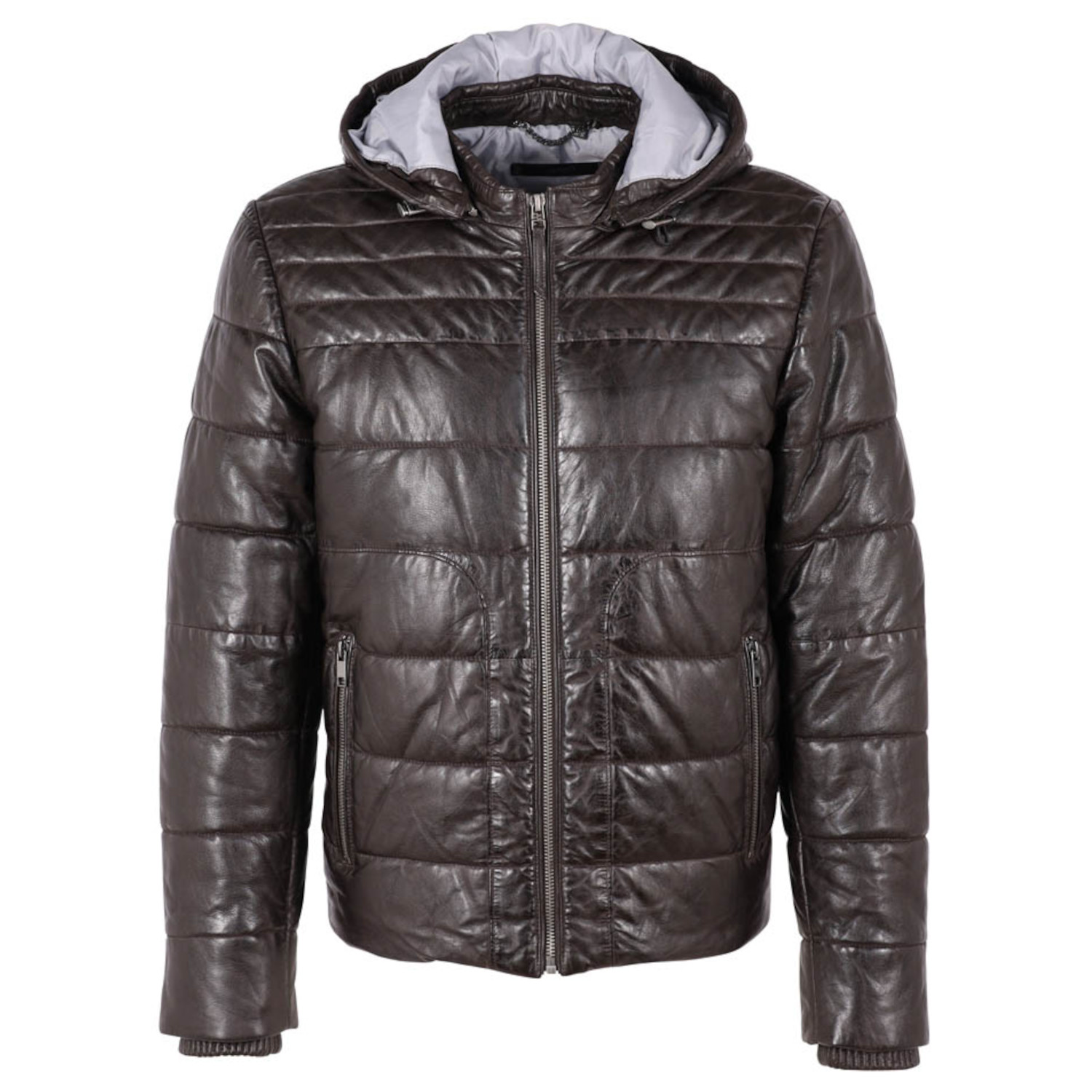 Geaca de Iarna din Piele Barbati Deercraft Maro DMStockley – Black Friday