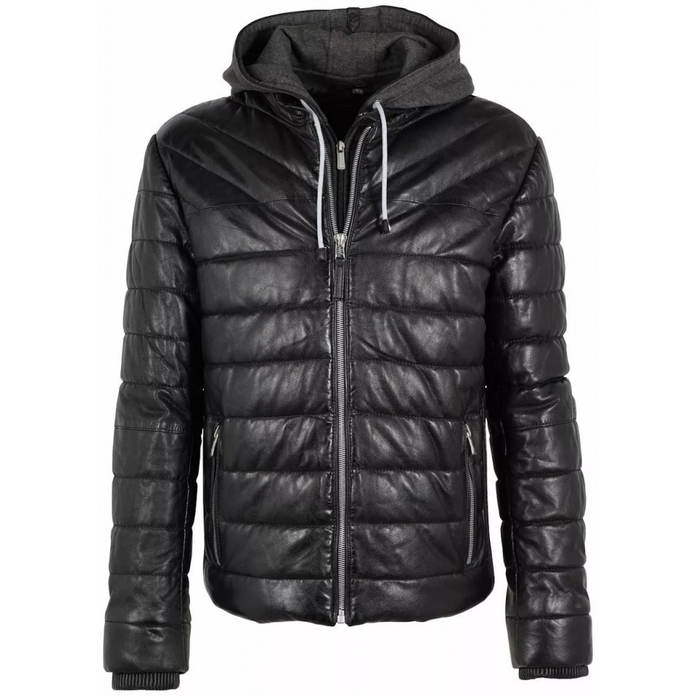 Geaca de Piele Barbati Deercraft Neagra DMStork LNBV W - readytowear