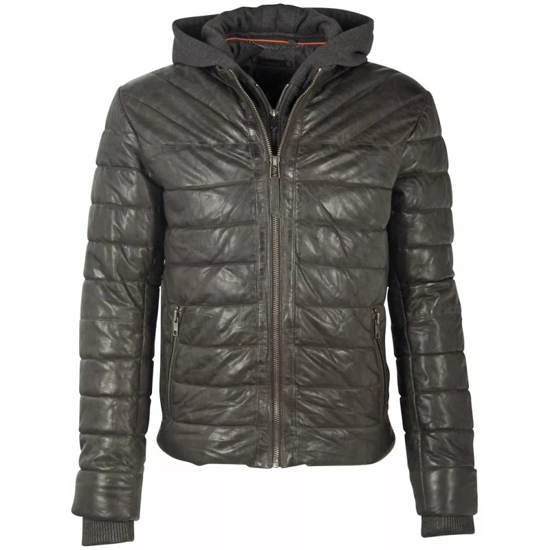 Geaca de Piele Barbati Deercraft Olive DMStork LNBV W – IMBRACAMINTE