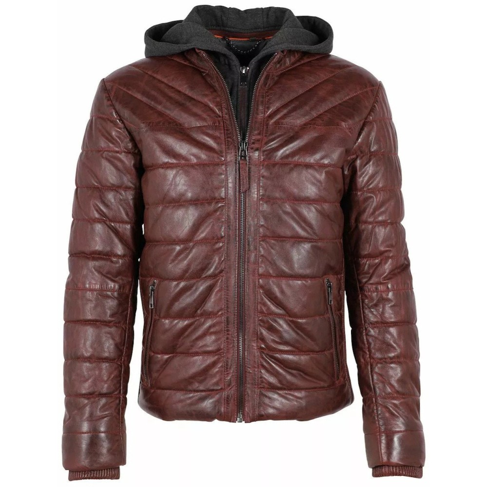 Geaca de Piele Barbati Deercraft Visinie DMStork LNBV W geci de piele - readytowear.ro