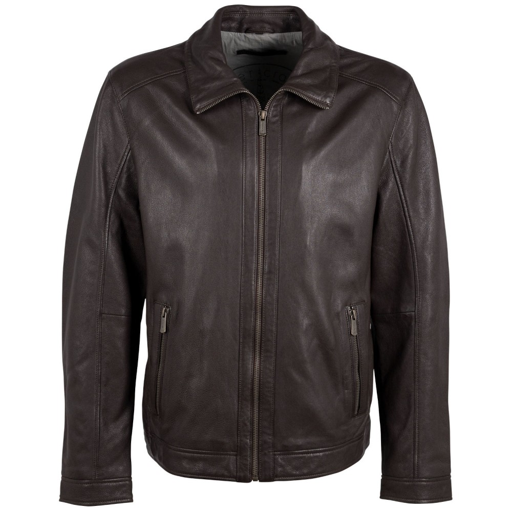 Geaca de Piele Barbati Deercraft Maro Inchis DMThees Geaca de Piele Barbati Deercraft Maro Inchis DMThees - readytowear.ro