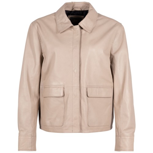 Geaca de Piele Dama Gipsy Bej Deschis Elfi