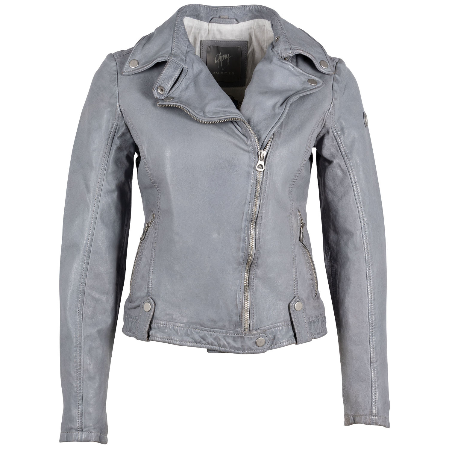 Geaca de Piele Dama Gipsy Albastru Deschis Faible – Black Friday