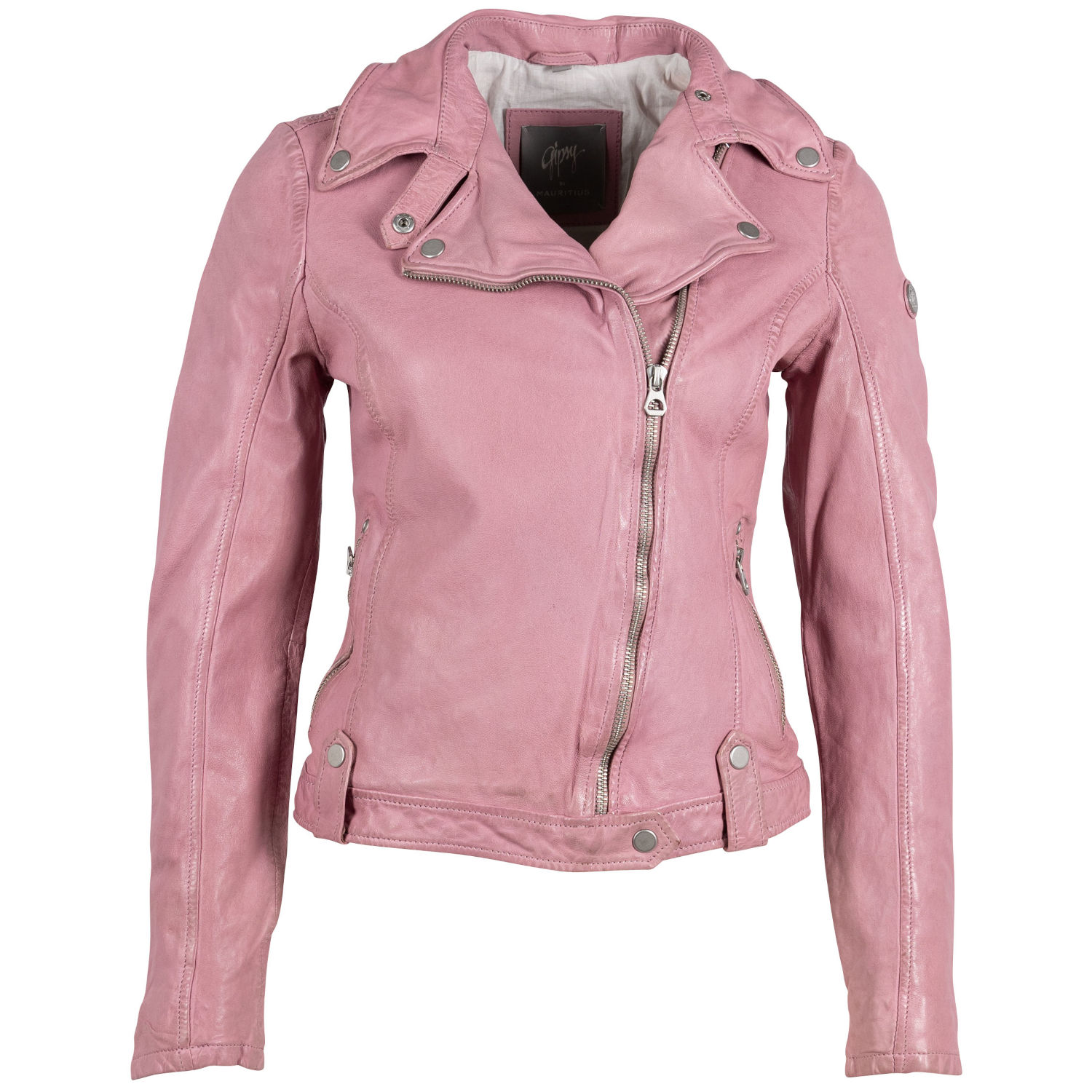 Geaca de Piele Dama Gipsy Roz Deschis Faible – Geci de Piele