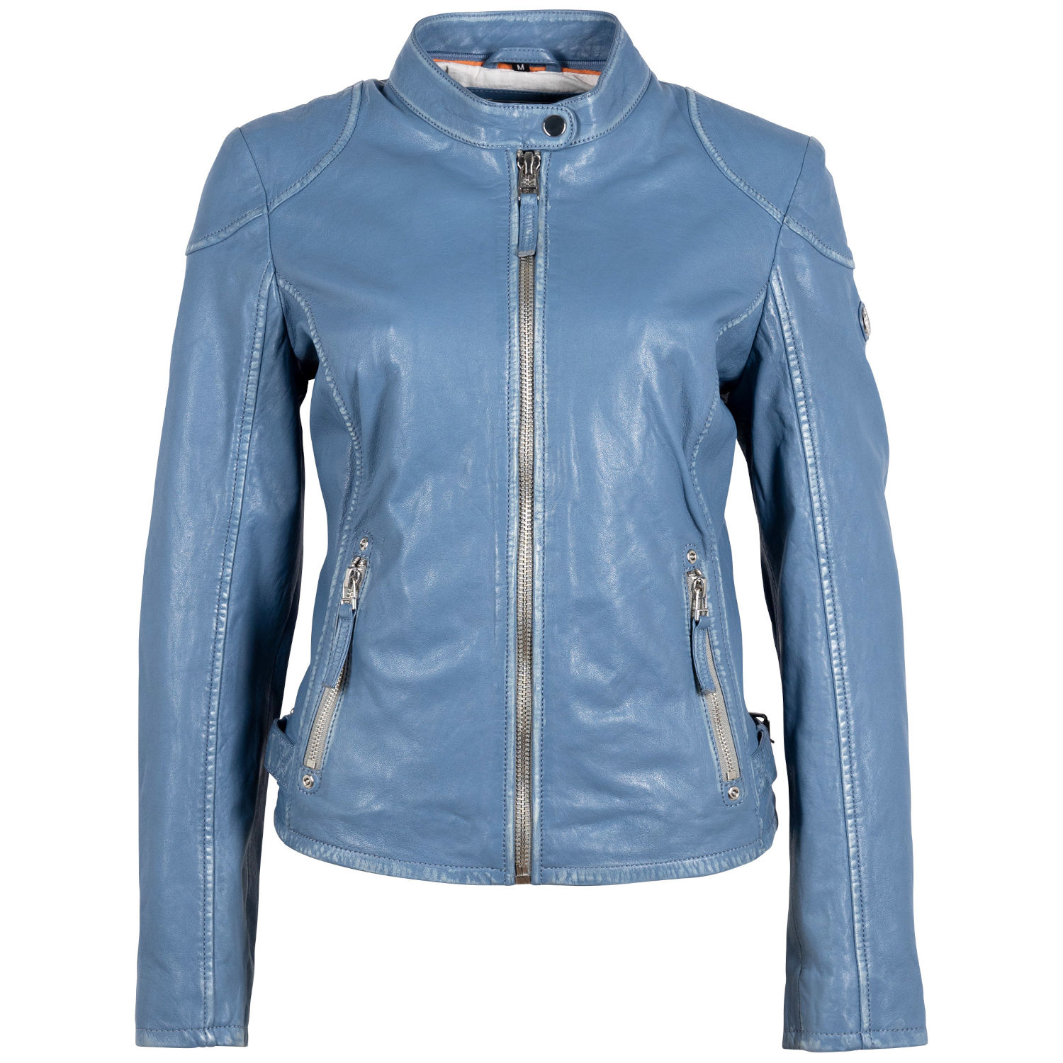 Geaca de Piele Dama Gipsy Albastra Faiza – Geci de Piele