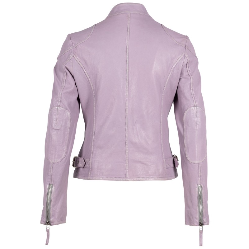 Geaca de Piele Dama Gipsy Mov Lavanda Faiza – Geci de Piele