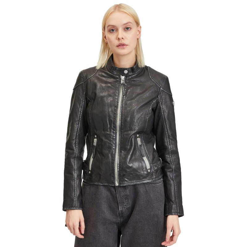 Geaca de Piele Dama Gipsy Neagra Faiza – Geci de Piele Geaca de Piele Dama Gipsy Neagra Faiza – Geci de Piele