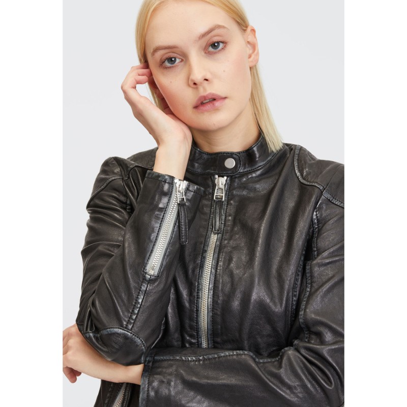 Geaca de Piele Dama Gipsy Neagra Faiza – Geci de Piele Geaca de Piele Dama Gipsy Neagra Faiza – Geci de Piele