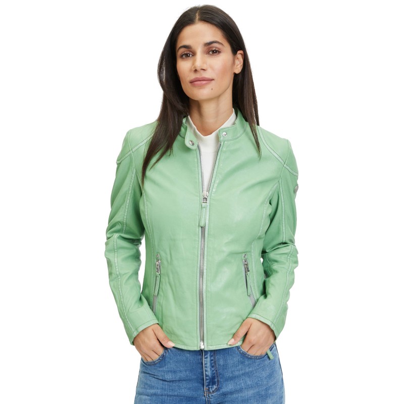 Geaca de Piele Dama Gipsy Verde Faiza – Geci de Piele