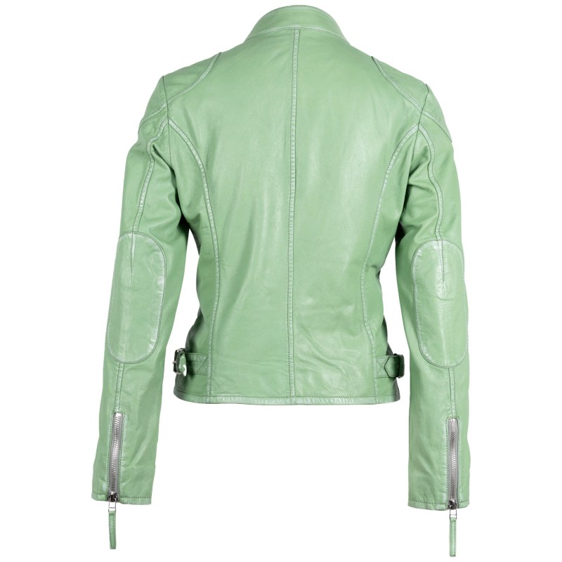 Geaca de Piele Dama Gipsy Verde Faiza – Geci de Piele