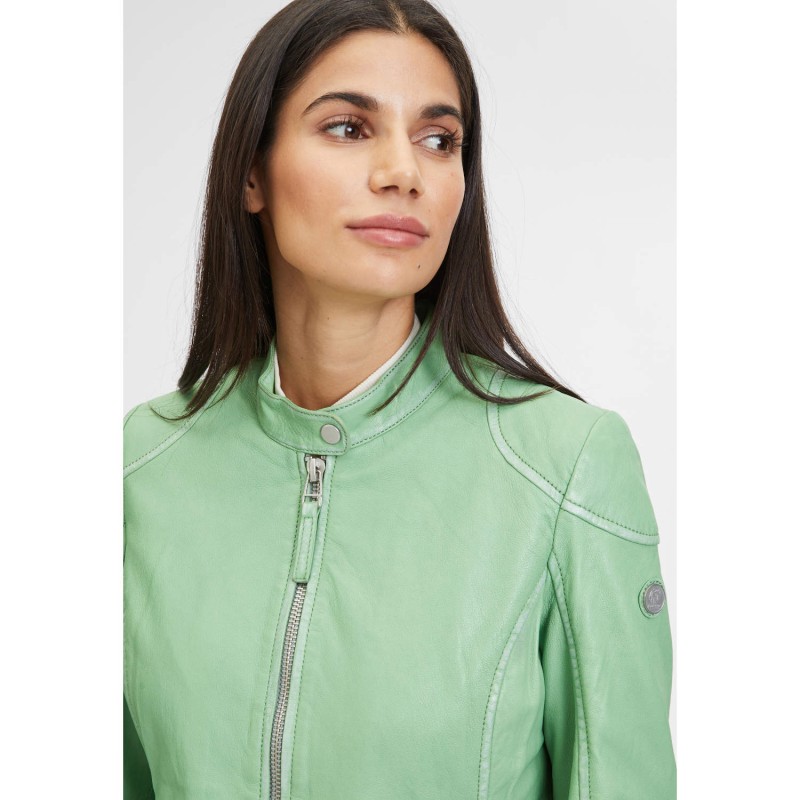 Geaca de Piele Dama Gipsy Verde Faiza – Geci de Piele