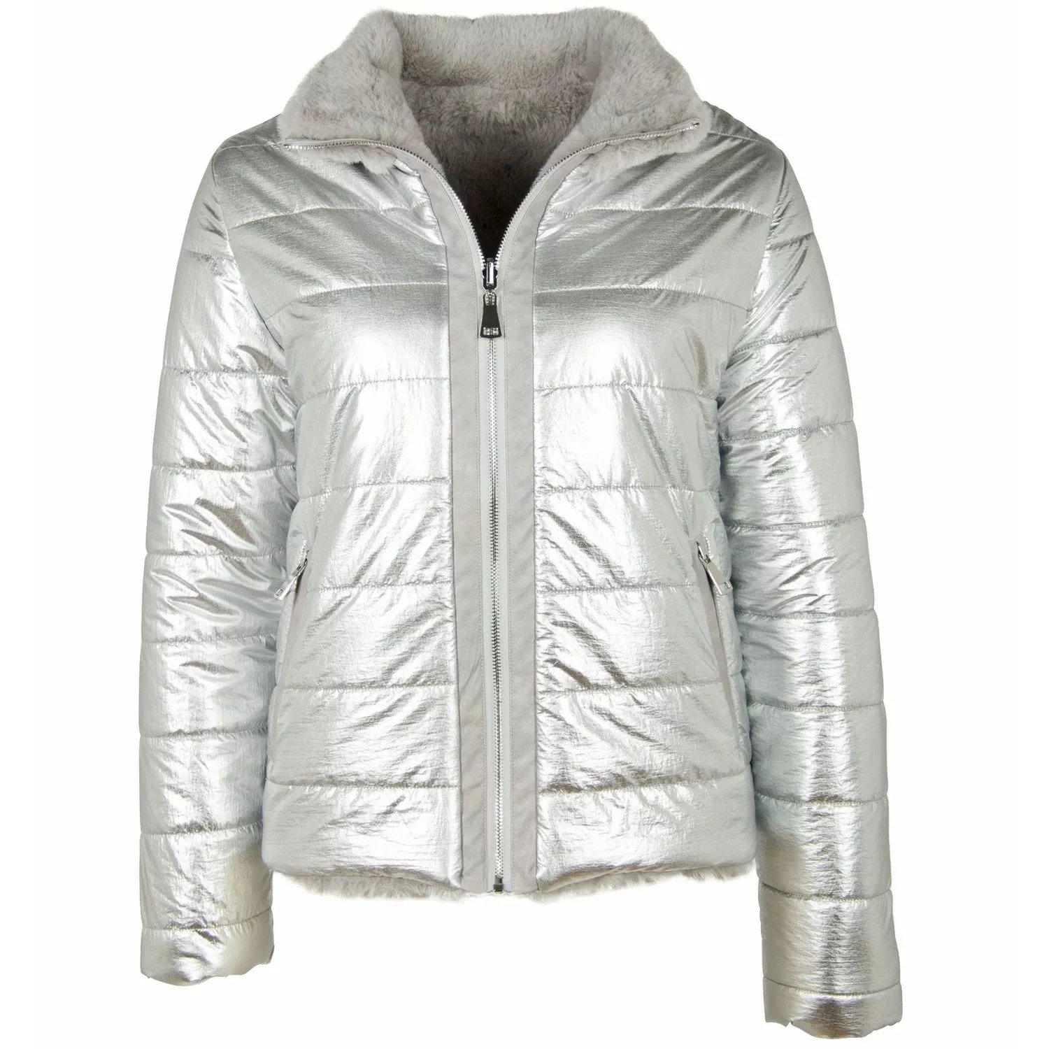 Geaca de Iarna cu doua fete Dama Gipsy Argintiu/Gri G2GIkia FF/NY – Black Friday