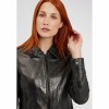 Geaca de Piele Dama Gipsy Negru Metalic G2GLania SF LAMEV Geaca de Piele Dama Gipsy Negru Metalic G2GLania SF LAMEV - readytowear.ro