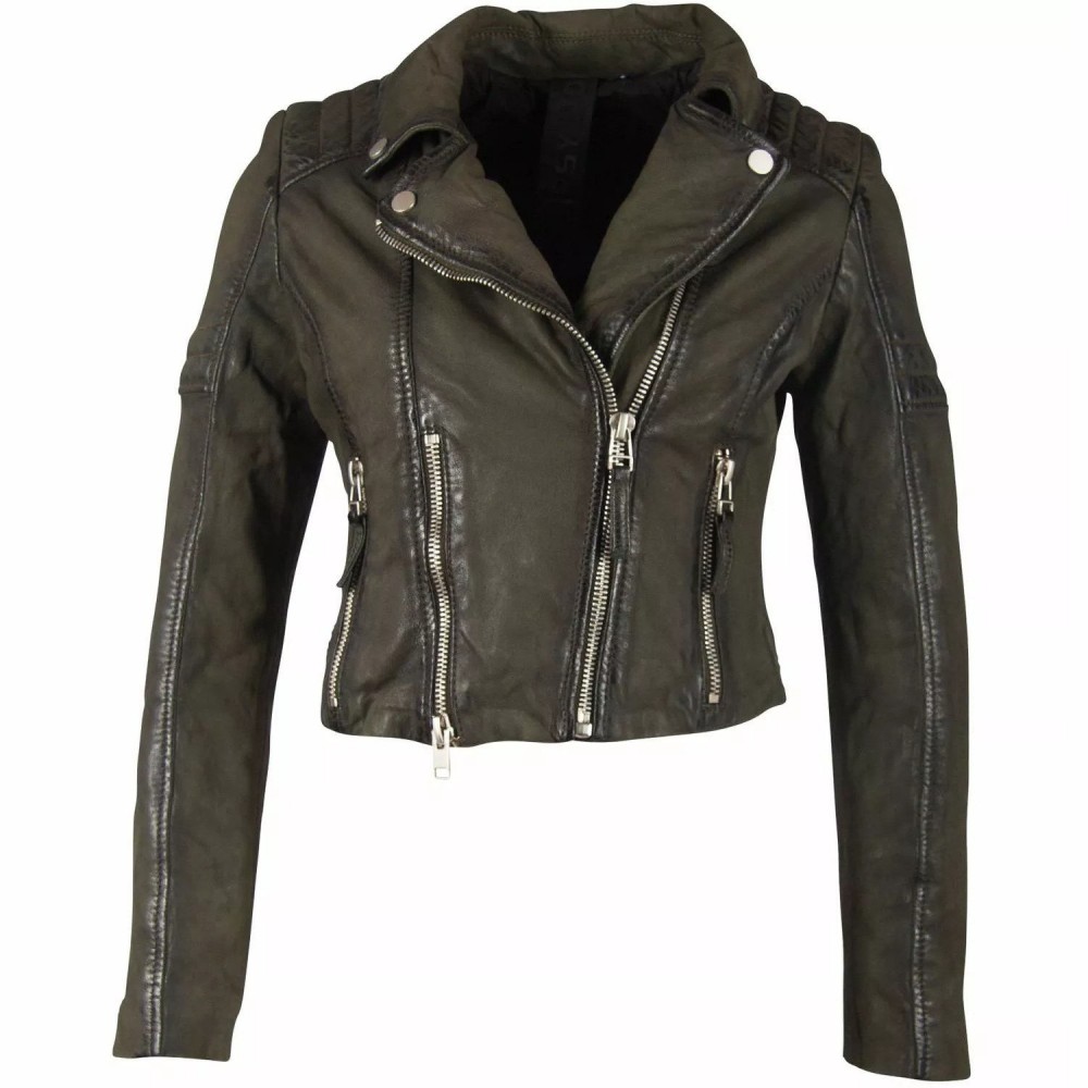 Geaca de Piele Dama Gipsy Olive G2GShalin 2 SF LAMIV Geaca de Piele Dama Gipsy Olive G2GShalin 2 SF LAMIV - readytowear.ro