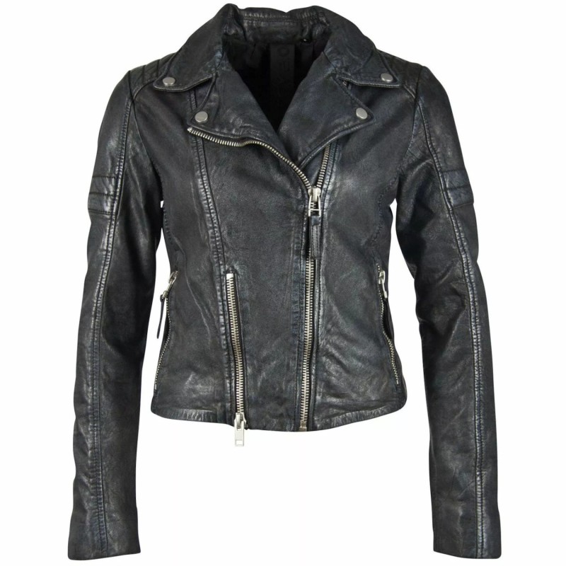 Geaca de Piele Dama Gipsy Negru/Gri G2GShalin SF LACOV – IMBRACAMINTE Geaca de Piele Dama Gipsy Negru/Gri G2GShalin SF LACOV – IMBRACAMINTE