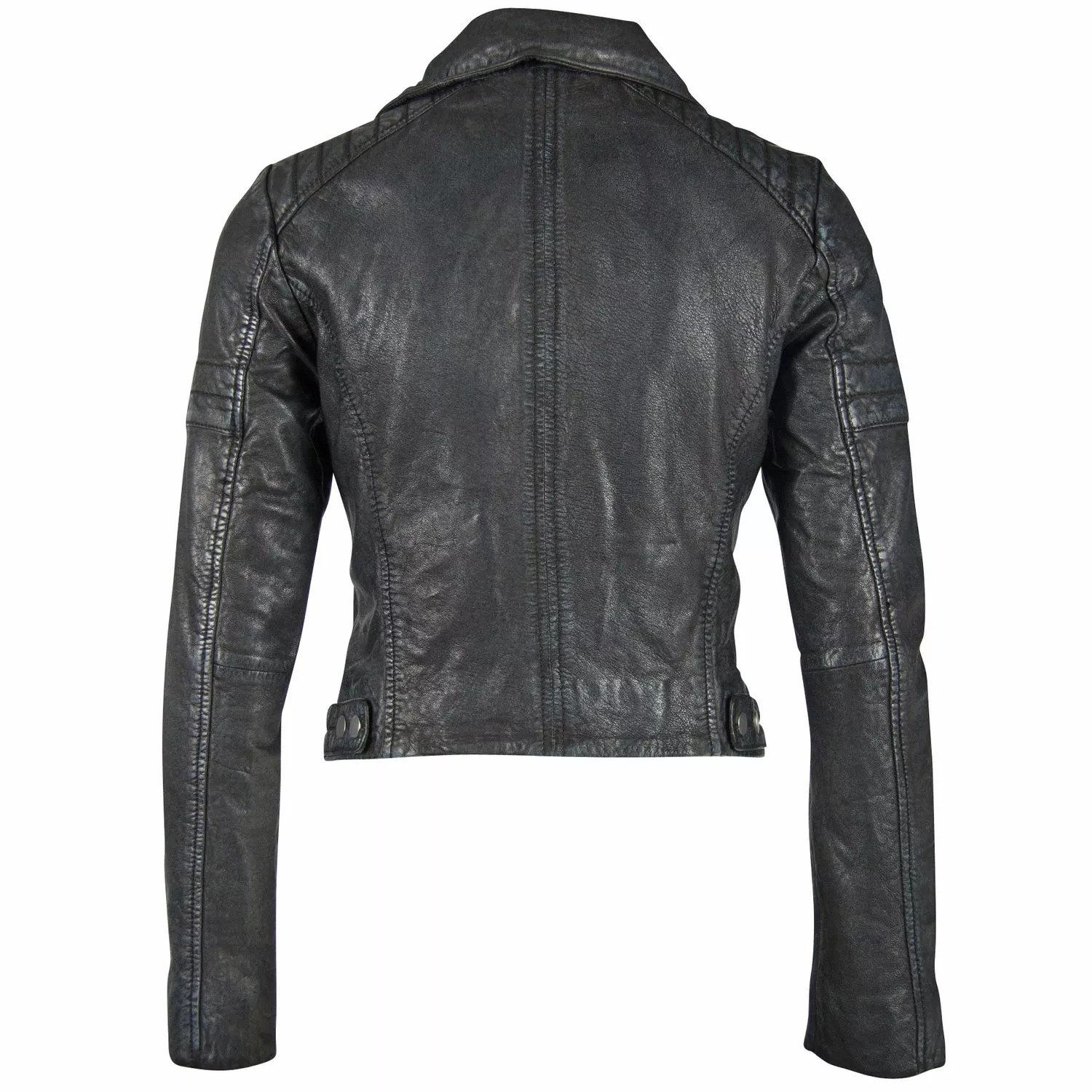 Geaca de Piele Dama Gipsy Negru/Gri G2GShalin SF LACOV – IMBRACAMINTE