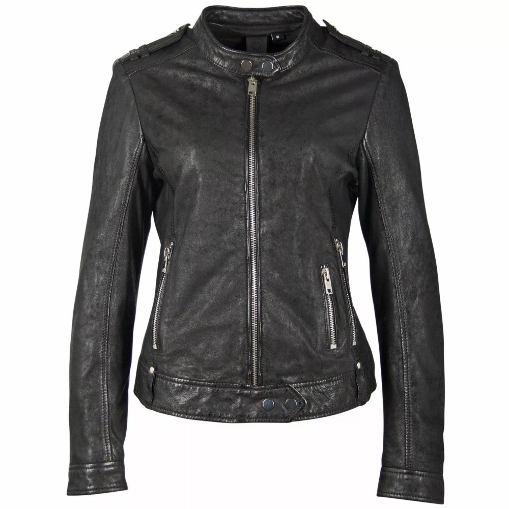 Geaca de Piele Dama Gipsy Neagra G2GShari SF LABONV Geaca de Piele Dama Gipsy Neagra G2GShari SF LABONV - readytowear.ro