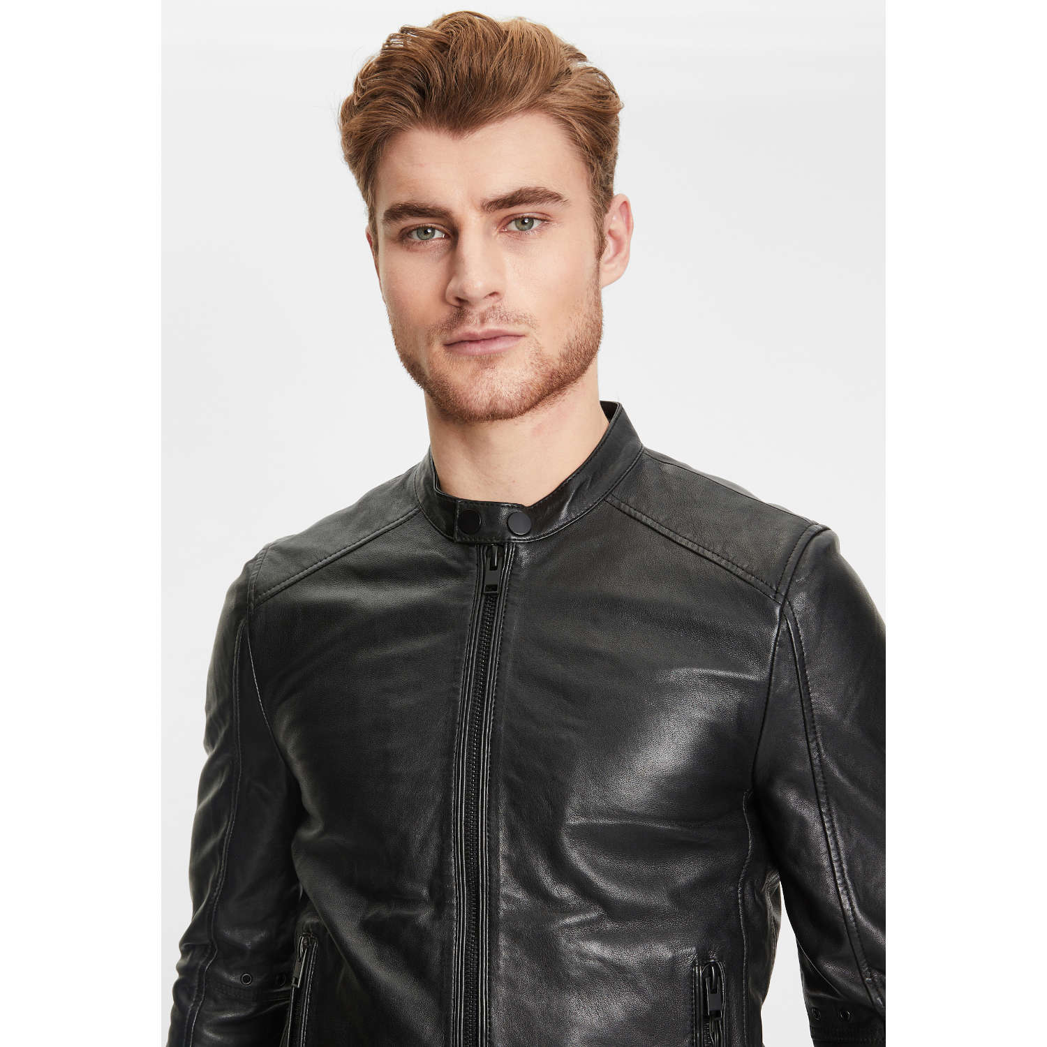 Geaca de Piele Barbati Gipsy Neagra G2MAbe – IMBRACAMINTE