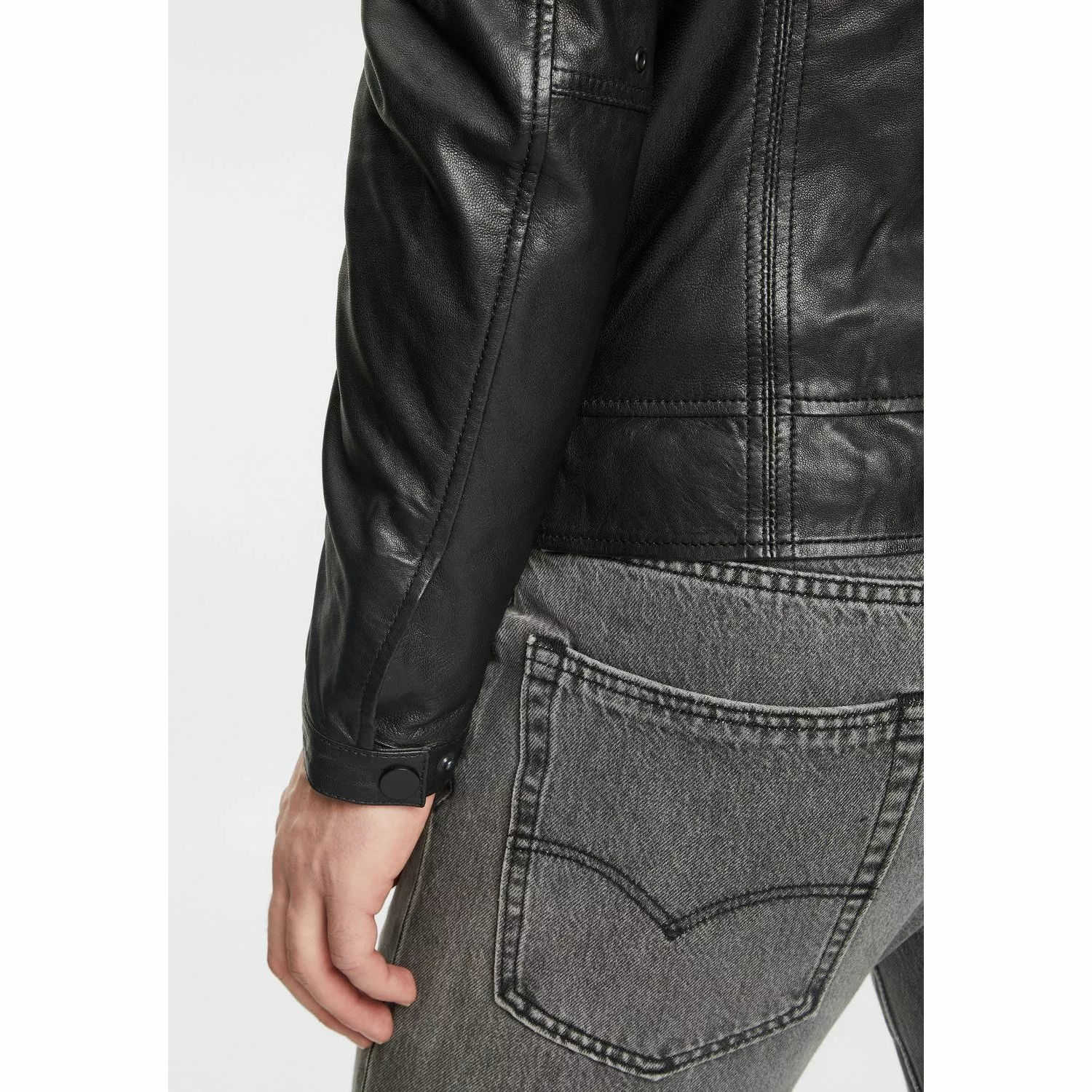 Geaca de Piele Barbati Gipsy Neagra G2MAbe – IMBRACAMINTE