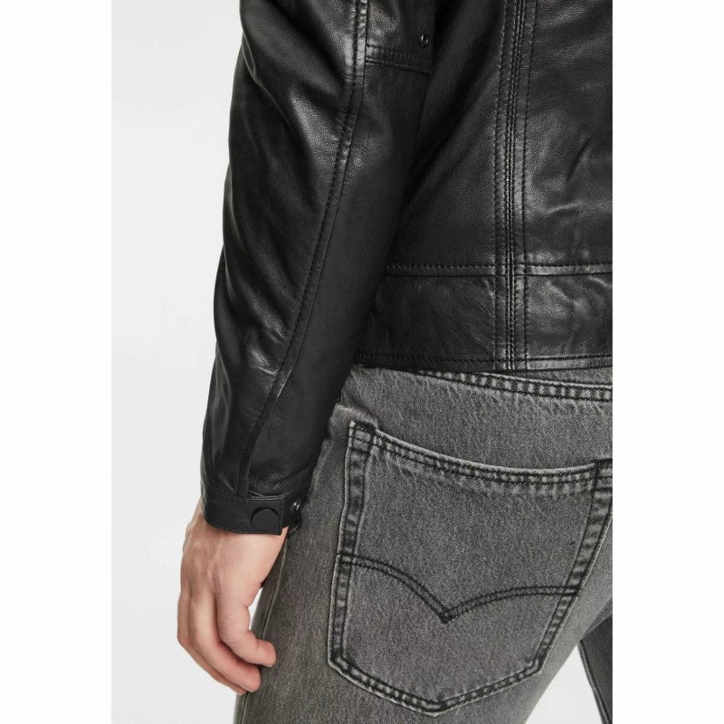 Geaca de Piele Barbati Gipsy Neagra G2MAbe – Black Friday