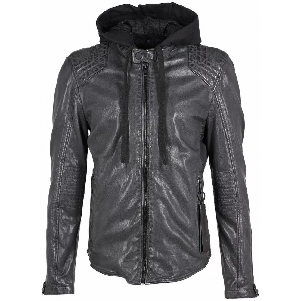 Geaca de Piele Barbati Gipsy Antracit G2MAiden SF LAJORV Geaca de Piele Barbati Gipsy Antracit G2MAiden SF LAJORV - readytowear.ro