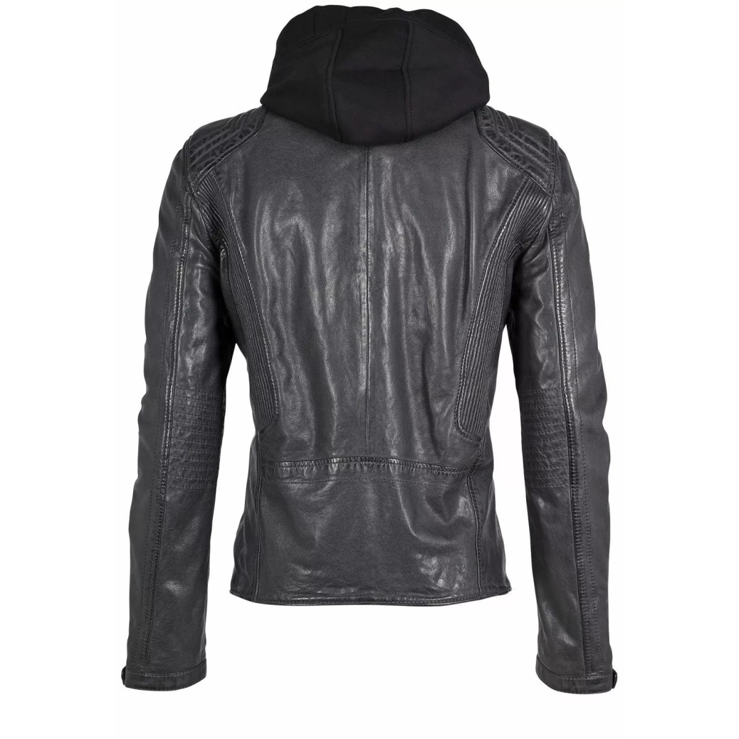 Geaca de Piele Barbati Gipsy Antracit G2MAiden SF LAJORV – IMBRACAMINTE