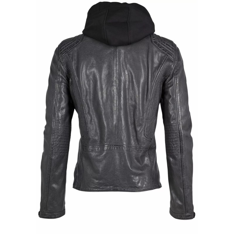 Geaca de Piele Barbati Gipsy Antracit G2MAiden SF LAJORV – IMBRACAMINTE