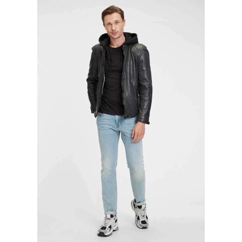 Geaca de Piele Barbati Gipsy Antracit G2MAiden SF LAJORV Geaca de Piele Barbati Gipsy Antracit G2MAiden SF LAJORV - readytowear.ro