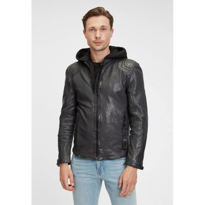 Geaca de Piele Barbati Gipsy Antracit G2MAiden SF LAJORV – IMBRACAMINTE