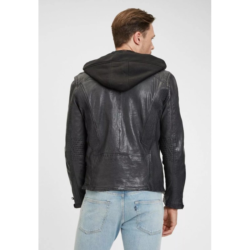 Geaca de Piele Barbati Gipsy Antracit G2MAiden SF LAJORV – IMBRACAMINTE