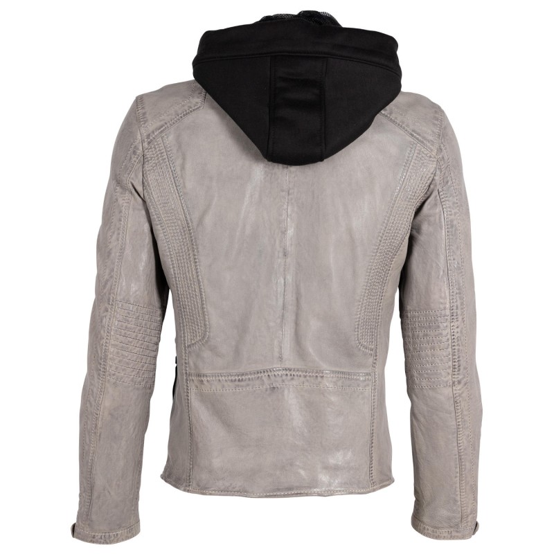 Geaca de Piele Barbati Gipsy Gri Deschis G2MAidon – IMBRACAMINTE