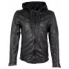 Geaca de Piele Barbati Gipsy Neagra G2MAidon MF LAJORV - readytowear.ro