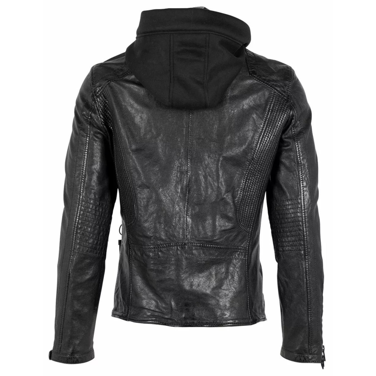 Geaca de Piele Barbati Gipsy Neagra G2MAidon – IMBRACAMINTE