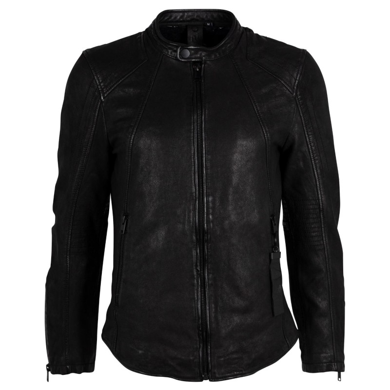 Geaca de Piele Barbati Gipsy Neagra G2MAigon – Black Friday