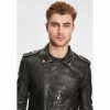Geaca de Piele Barbati Gipsy Negru Antic G2MAilo Geaca de Piele Barbati Gipsy Negru Antic G2MAilo - readytowear.ro