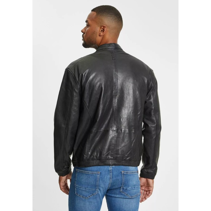 Geaca de Piele Barbati Gipsy Neagra G2MAirth – Black Friday