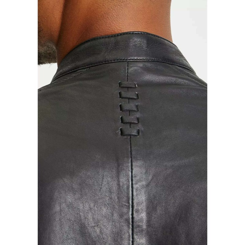 Geaca de Piele Barbati Gipsy Neagra G2MAirth – Black Friday